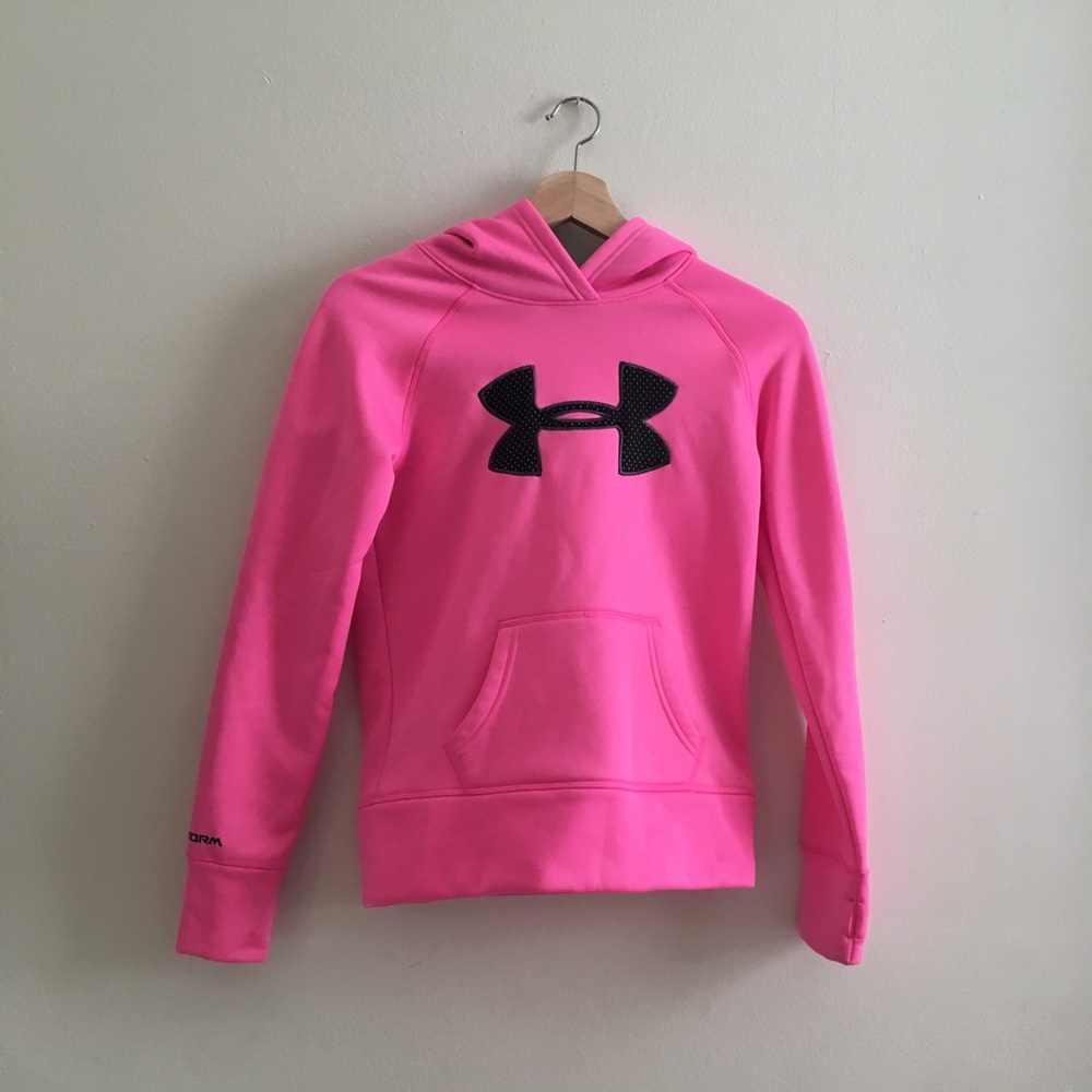 Under Armor Neon Pink Hoodie